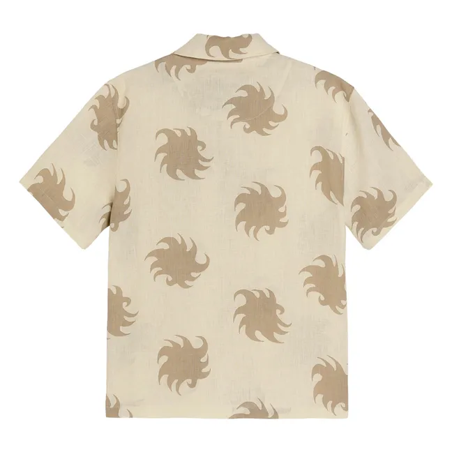 Hazel Ember Camisa de lino de Girona | Beige