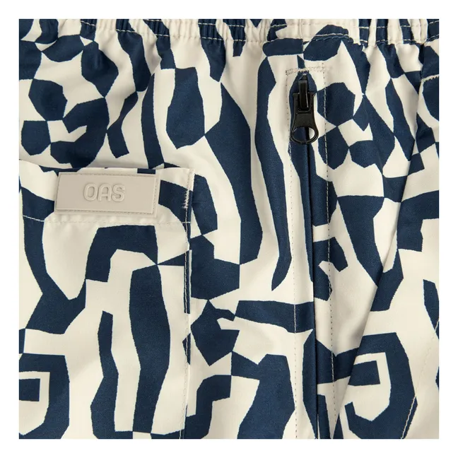 Pantaloncini da bagno marmorizzati | Beige