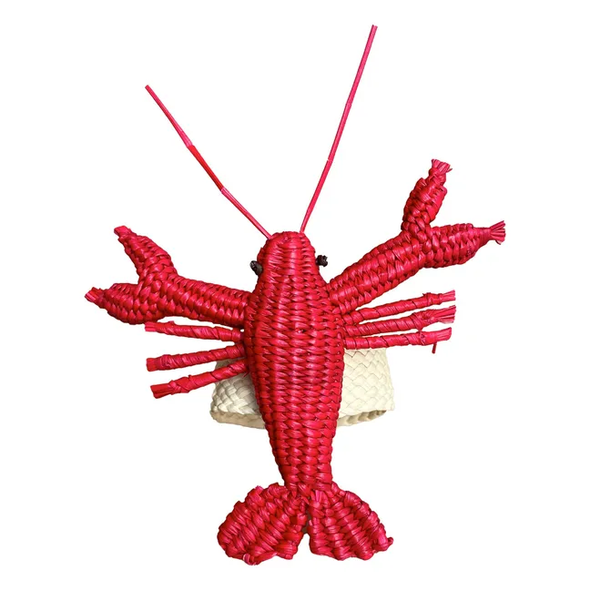 Rond de serviette Homard | Rouge
