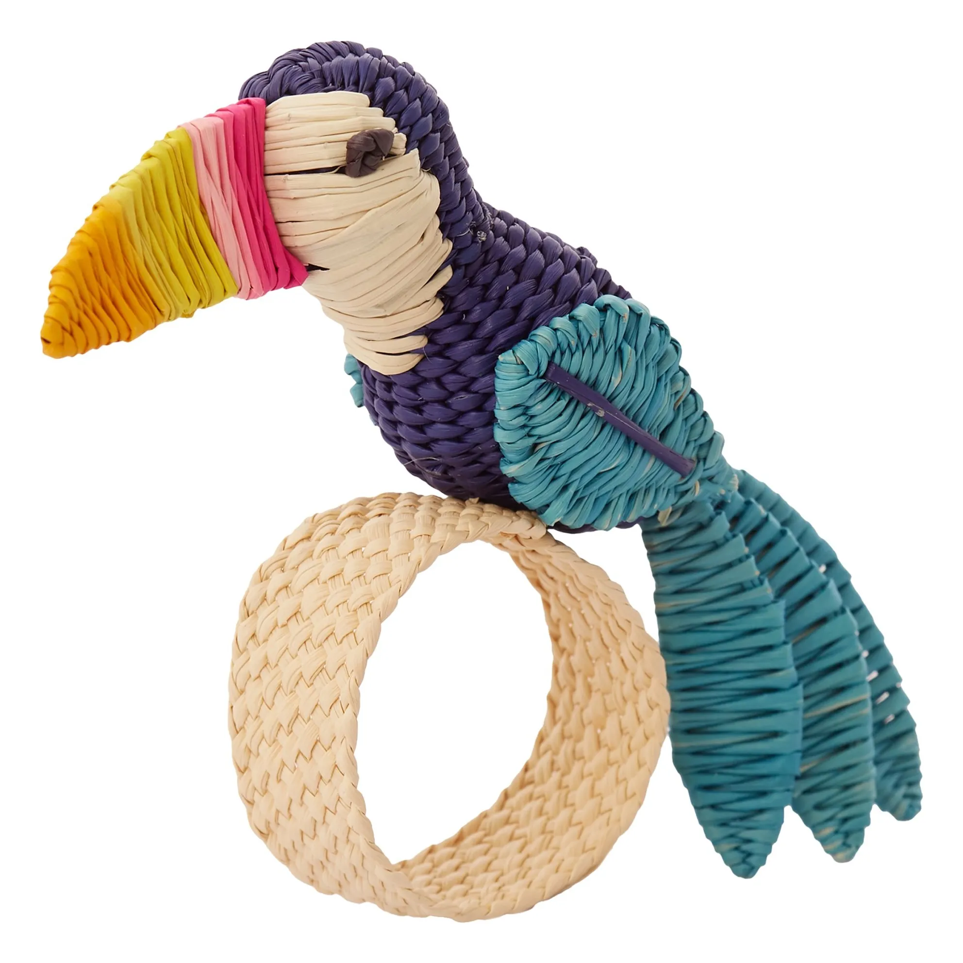 Coro Cora Women's Blue Toucan Napkin Ring