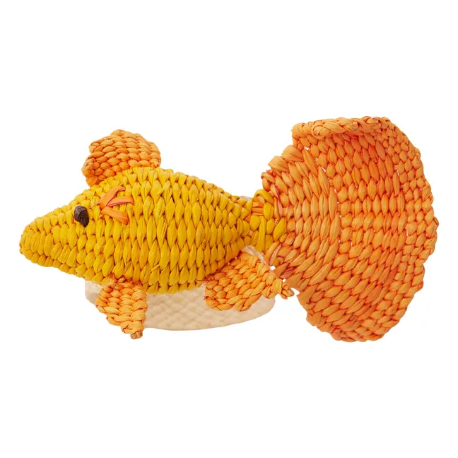 Rond de serviette Poisson | Orange