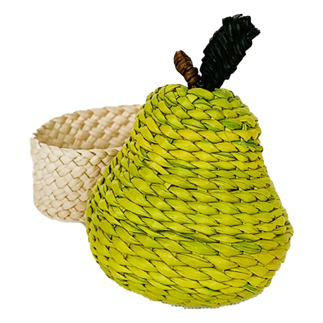 Rond de serviette Poire | Vert
