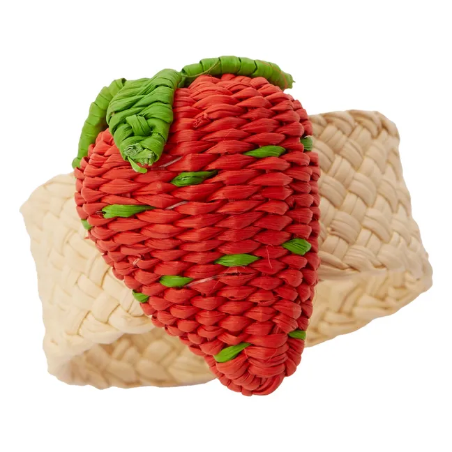 Rond de serviette Fraise | Rouge