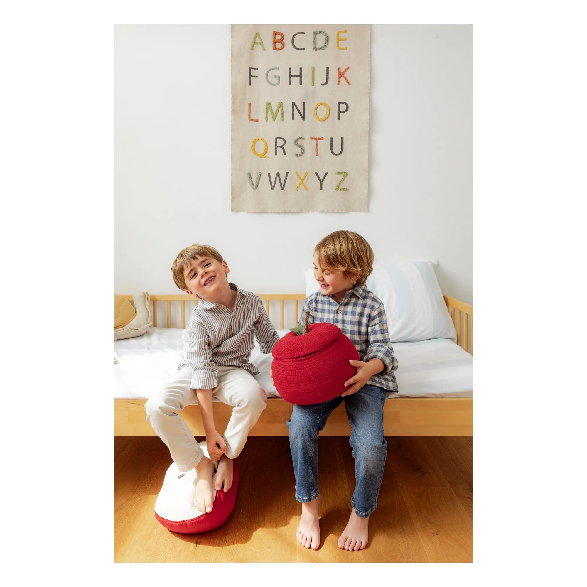 Panier de rangement Pomme | Rouge- Image produit n°6