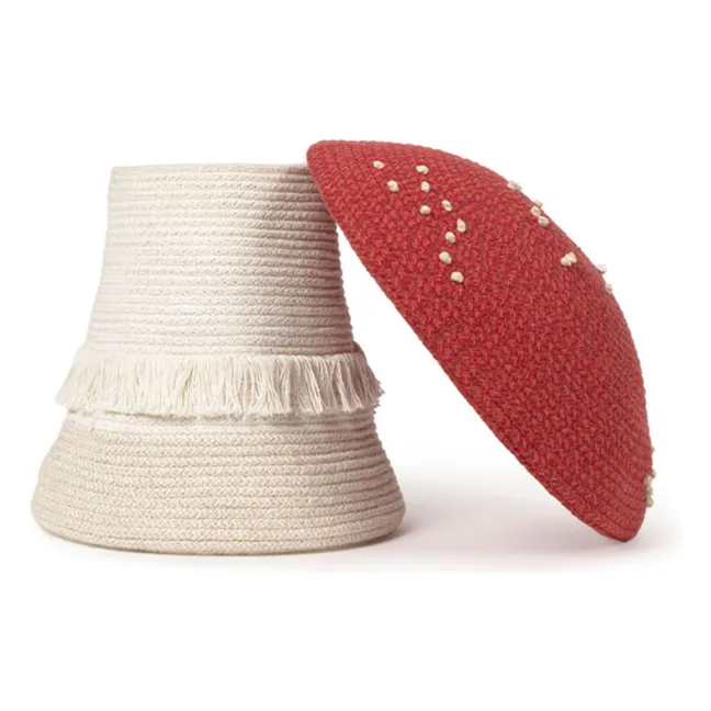 Panier de rangement Champignon | Rouge