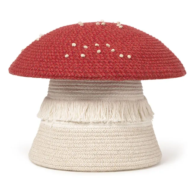 Panier de rangement Champignon | Rouge
