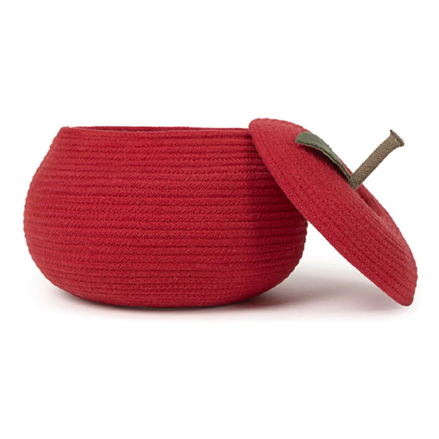 Panier de rangement Pomme | Rouge- Image produit n°3