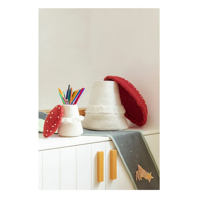 Panier de rangement Champignon | Rouge