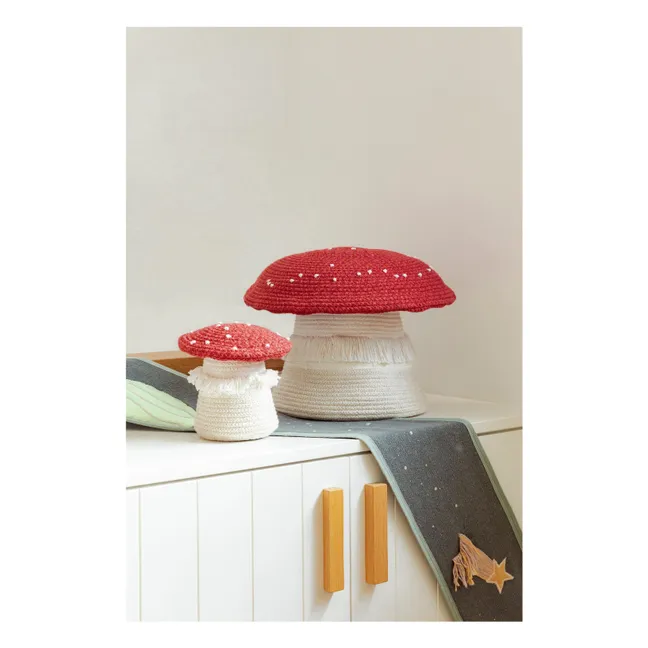 Panier de rangement Champignon | Rouge