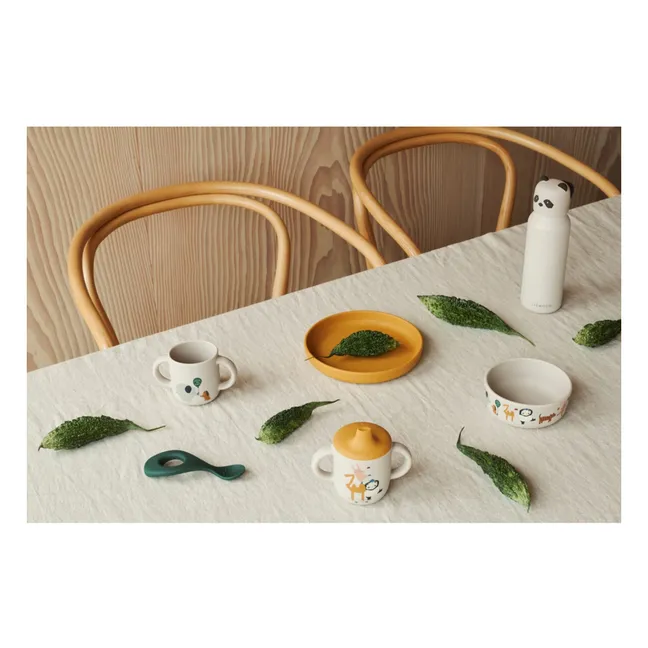 Set vaisselle Vivi en silicone - Set de 4 | Around the world/Sandy