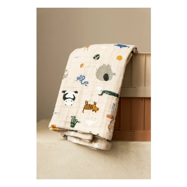 Pannolini in cotone biologico Lewis - Set di 2 | Around the world/Sandy