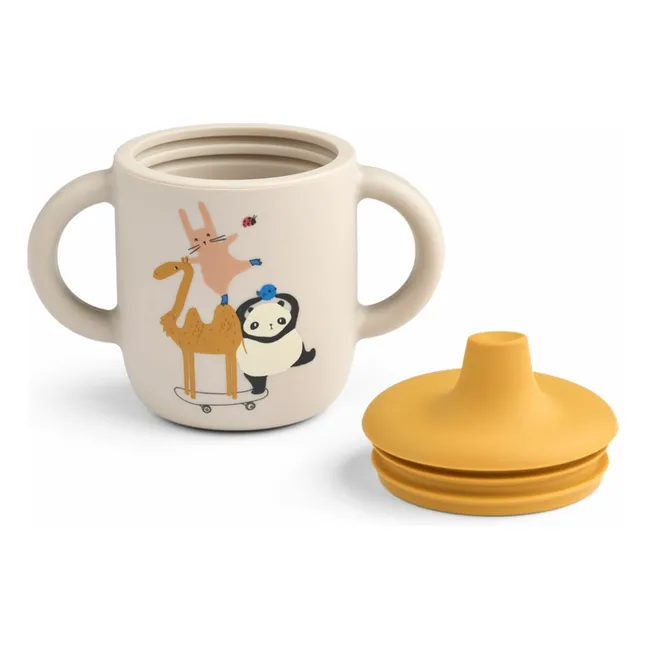 Tasse d'apprentissage Neil en silicone | Around the world/Sandy