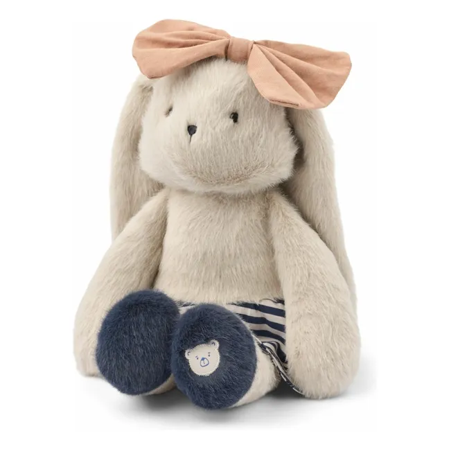Babette plush | Mist/Navy stripe mix