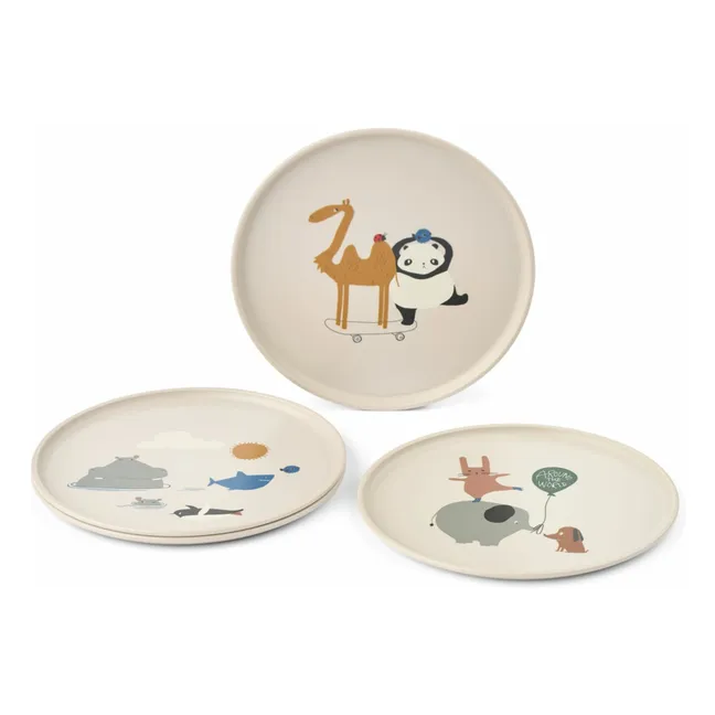 Remco plates - Set of 4 | Around the world/Sandy