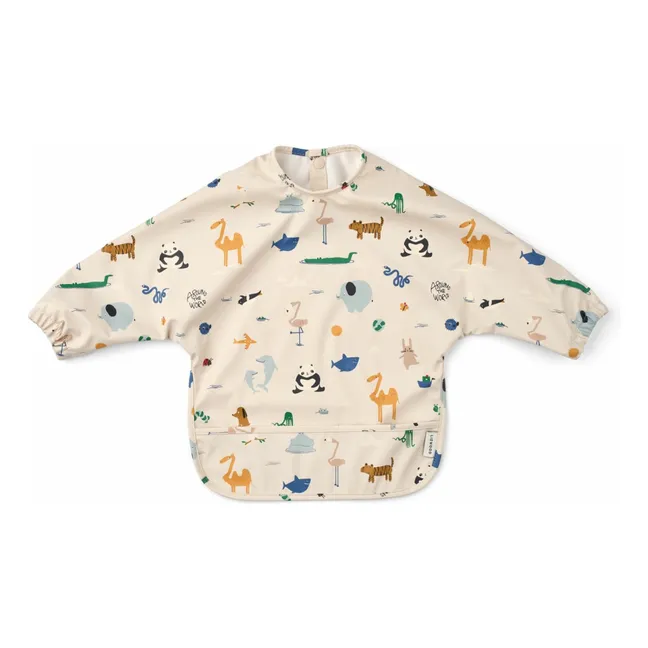 Bib with Merle handle | Around the world/Sandy