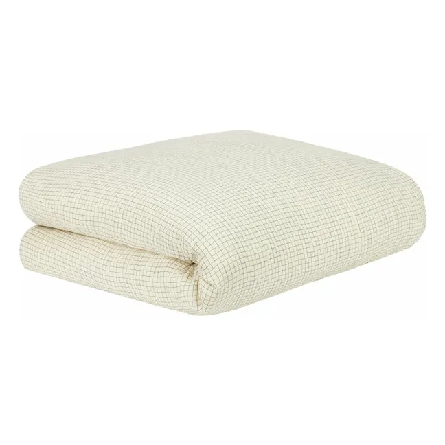 Comforter cover Wabi-Sabi Blue Grid | Blue