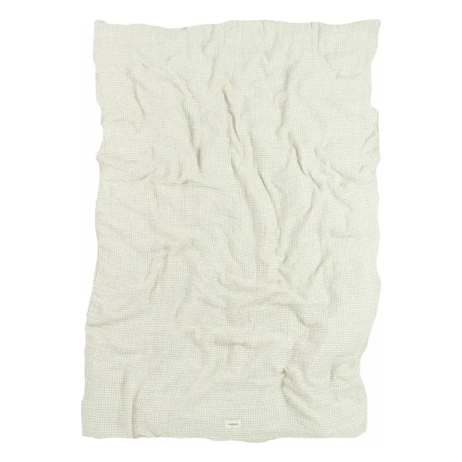 Housse de couette Wabi-Sabi Blue Grid | Bleu
