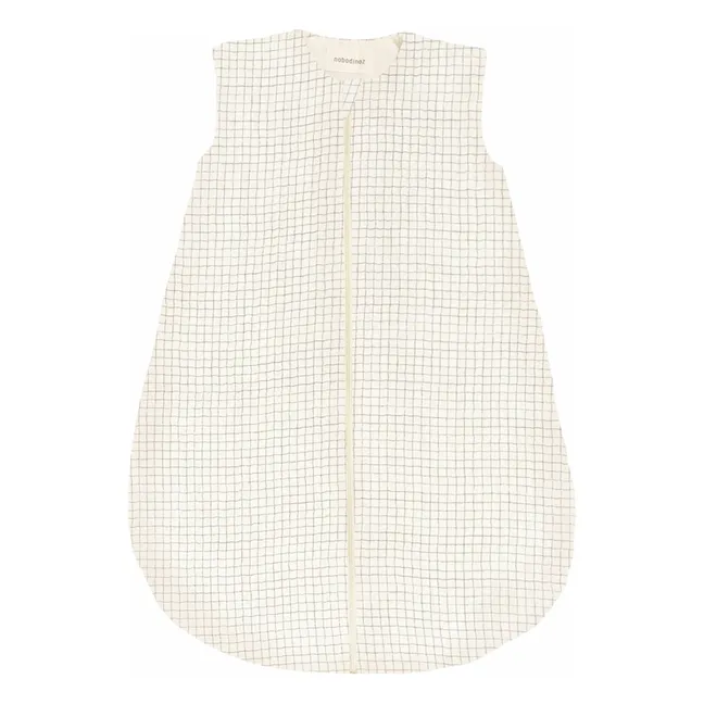 Gigoteuse mi-saison Fluffy Wabi-Sabi Blue Grid | Bleu