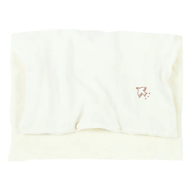 Lined blanket - French linen | Ecru