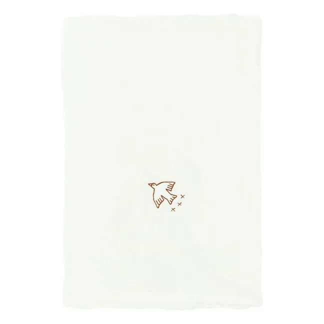 Lined blanket - French linen | Ecru