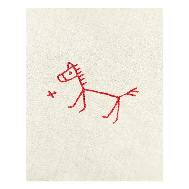 Couverture doublée - Lin Français | Grège