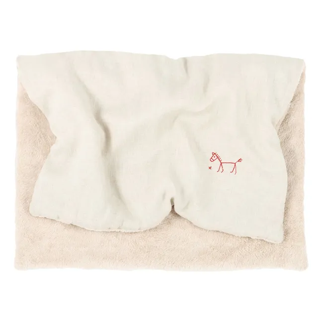 Lined blanket - French linen | Oatmeal