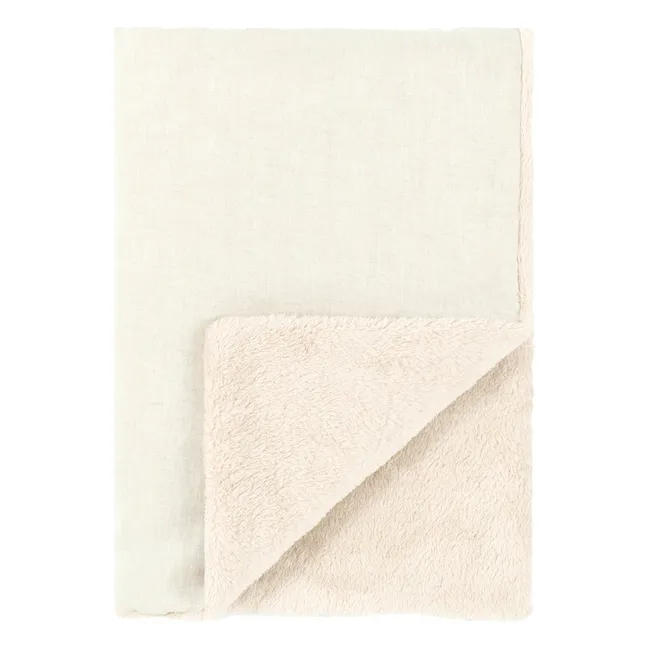 Lined blanket - French linen | Oatmeal
