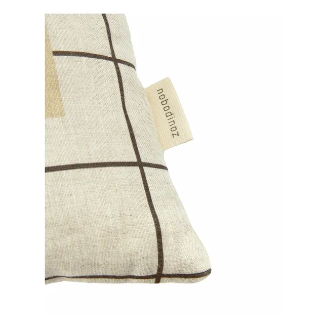 Coussin rectangulaire Maison Vibes - Lin Français | Ecru