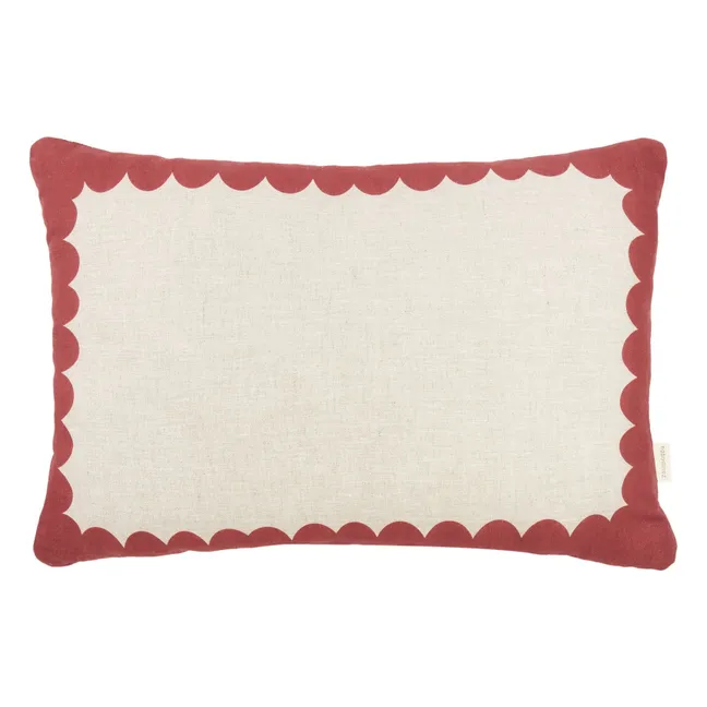 Cojín rectangular Vibes - Lin Français | Rojo carmin