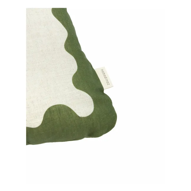 Cojín rectangular Vibes - Lin Français | Verde