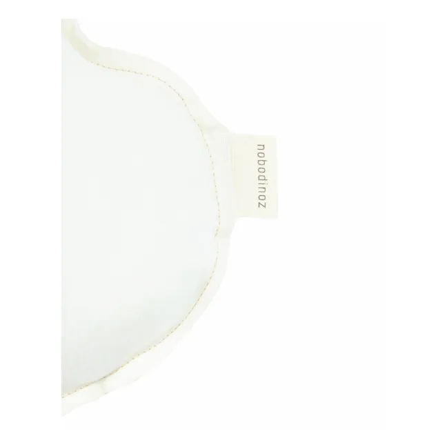 Coussin Nuage avec broderie Oiseau - Lin Français | Ecru