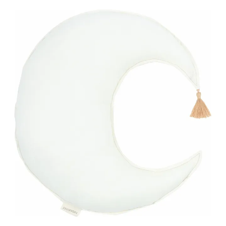 Coussin Lune - Lin Français | Ecru- Image produit n°0