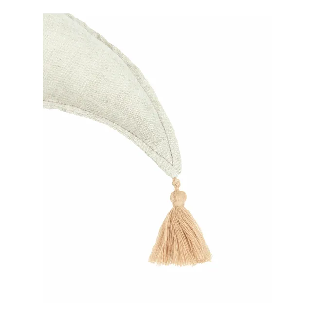 Coussin Lune - Lin Français | Grège