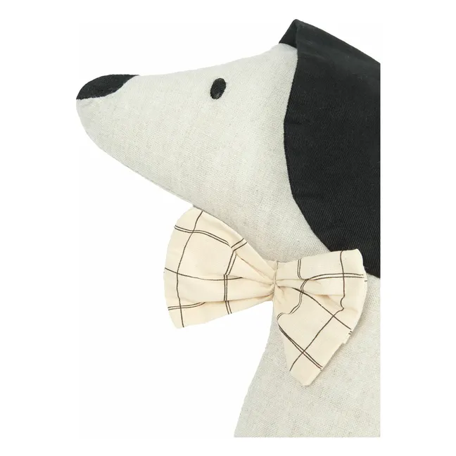 Coussin Toby le Chien - Lin Français | Grège