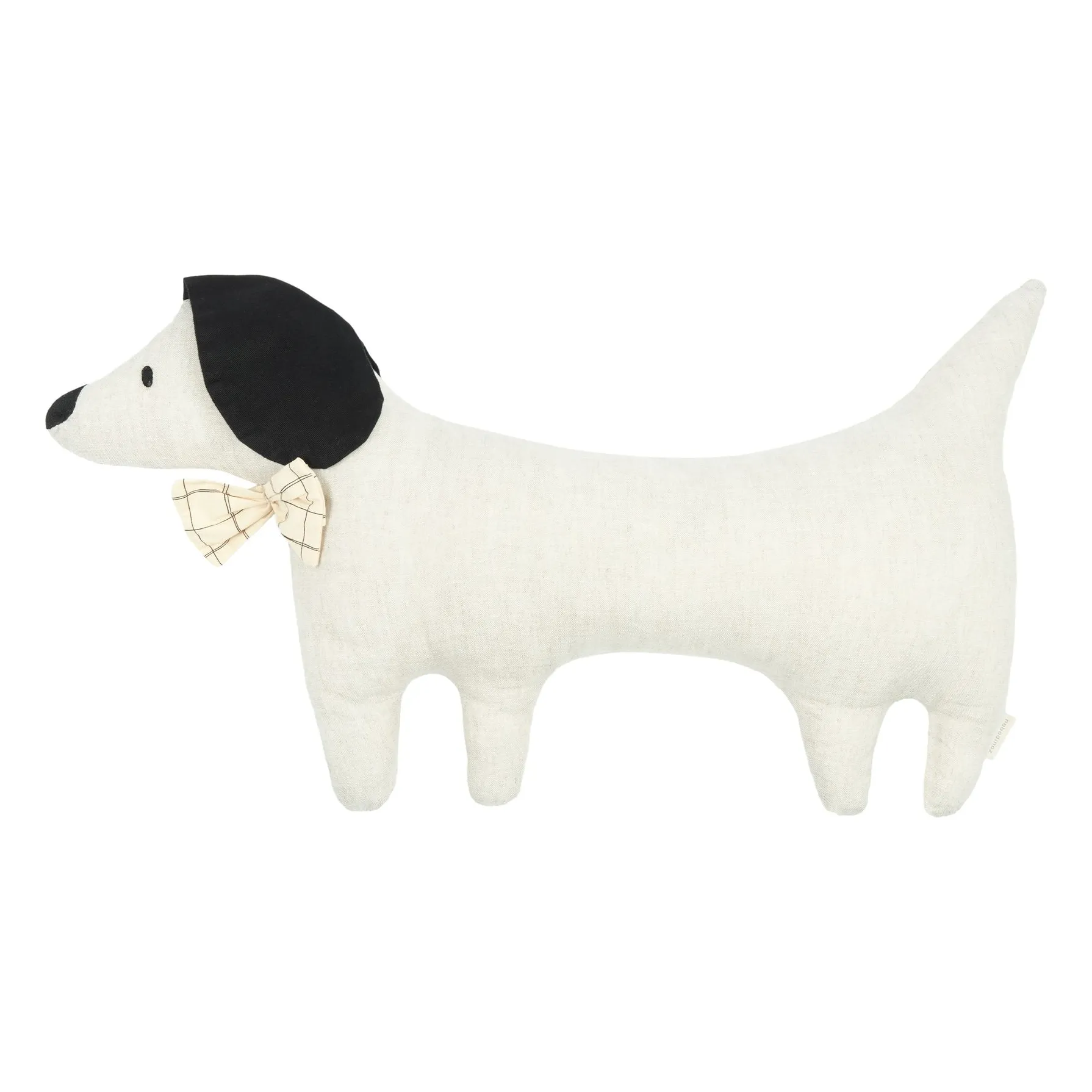 Nobodinoz Oatmeal Toby Le Chien Cushion - French Linen