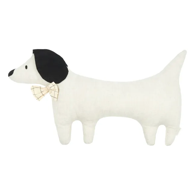 Coussin Toby le Chien - Lin Français | Grège