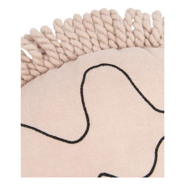 Coussin Enzo le Hérisson - Lin Français | Rose pâle