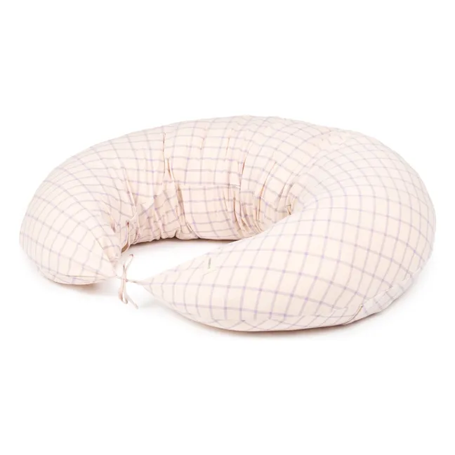 Coussin d'allaitement Stories en coton bio | Rose pâle
