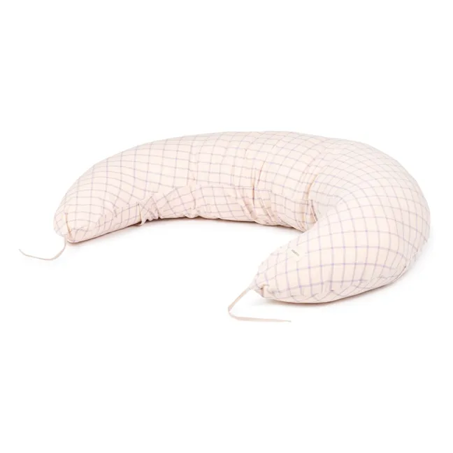 Coussin d'allaitement Stories en coton bio | Rose pâle