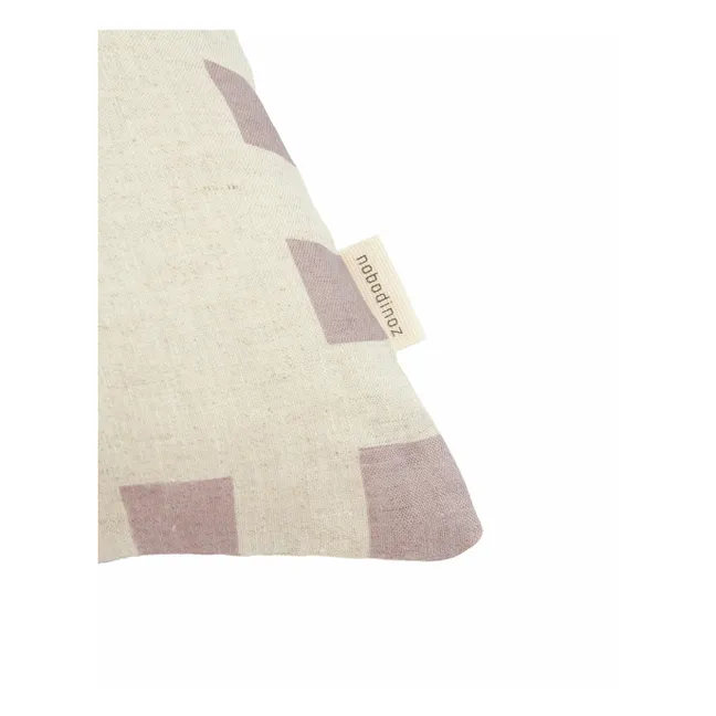 Coussin Fleurs - Lin Français | 	Lilas