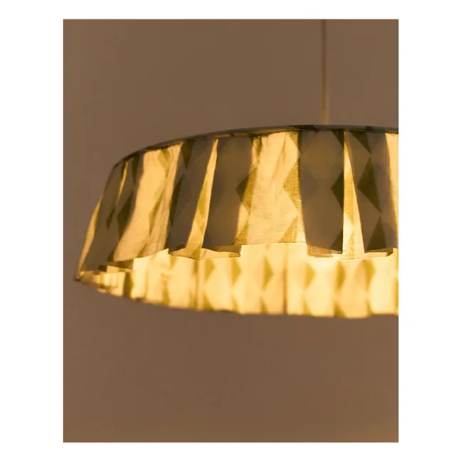 Lampenschirm Vibes aus Bio-Baumwoll-Voile | Grün