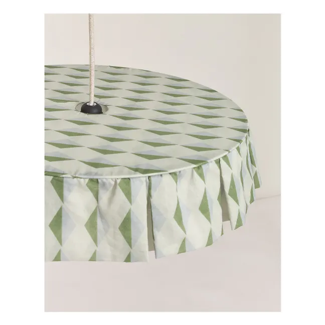 Lampenschirm Vibes aus Bio-Baumwoll-Voile | Grün