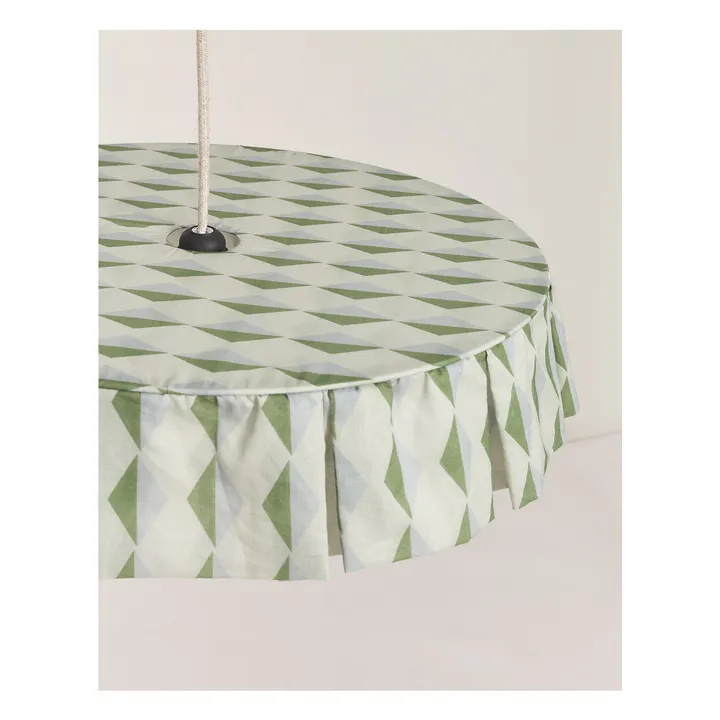 Abat-jour Vibes en voile de coton bio | Vert- Image produit n°3