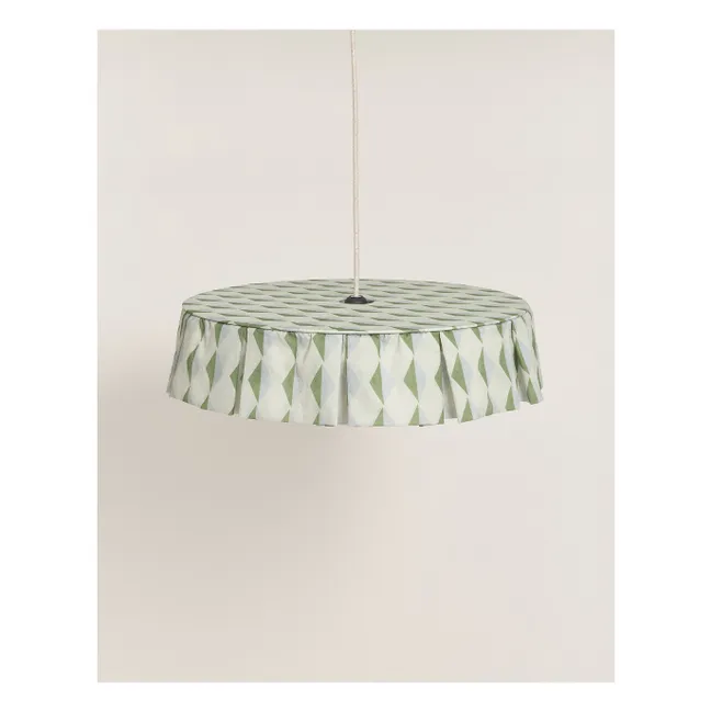 Lampenschirm Vibes aus Bio-Baumwoll-Voile | Grün