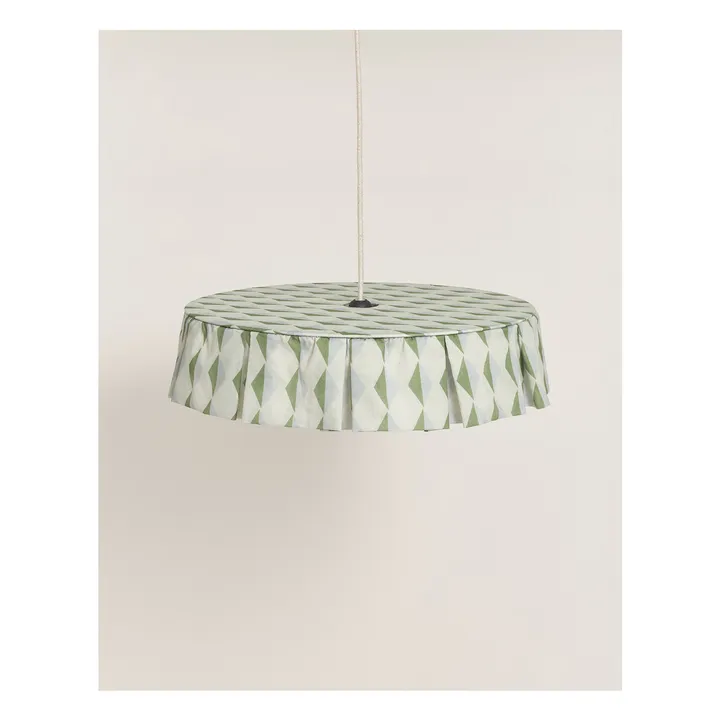 Abat-jour Vibes en voile de coton bio | Vert- Image produit n°2