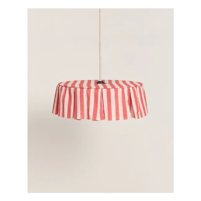 Pantalla Vibes de gasa de algodón orgánico a rayas | Rojo