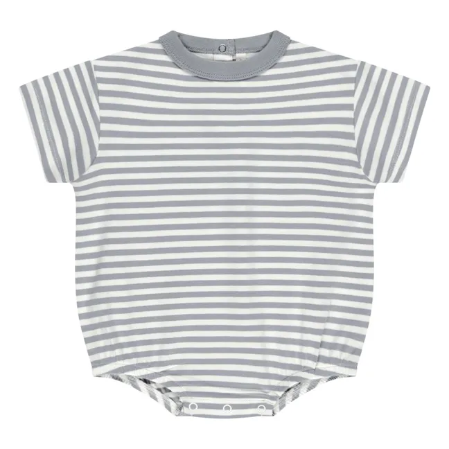 Barboteuse Rayures | Bleu