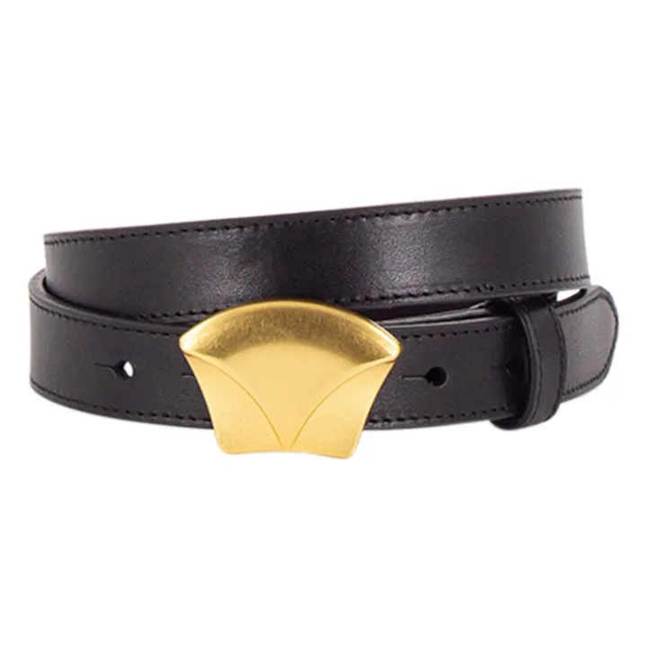 Cinturón de cuero Diviluz | Negro- Imagen del producto n°0