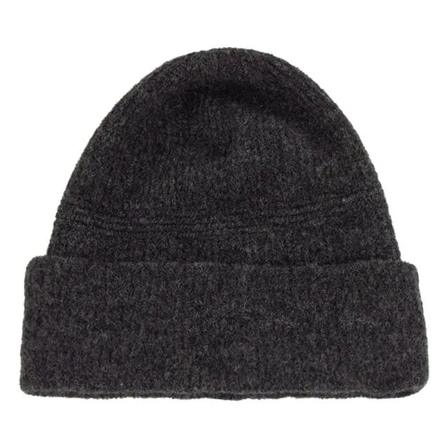 Bonnet Rowa Alpaga et Laine Mérinos | Gris anthracite