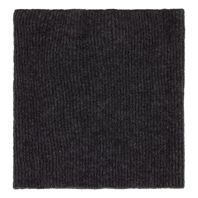 Miwa Alpaca and Merino Wool Snood | Charcoal grey